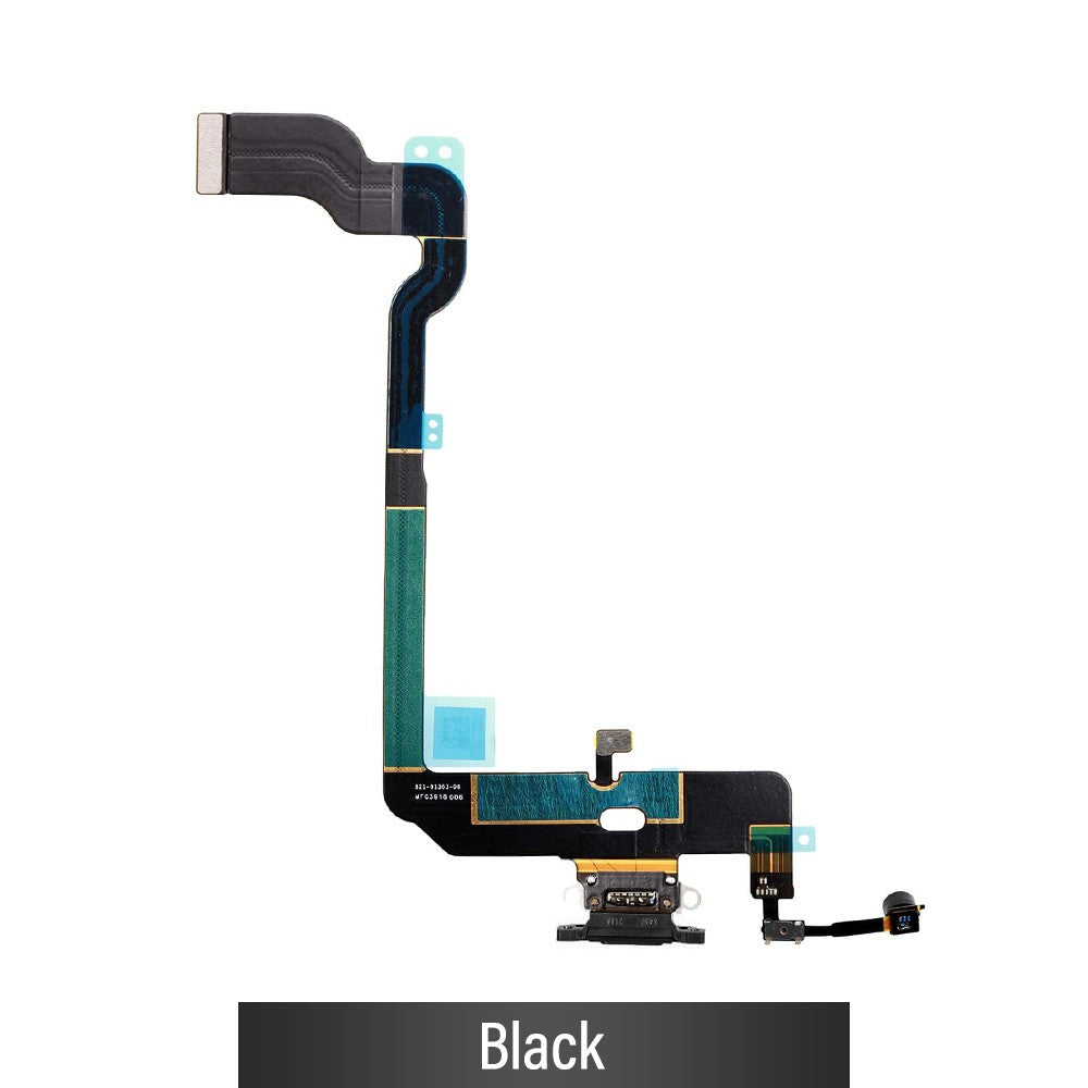 Red Charging Port for iPhone XS-Black
