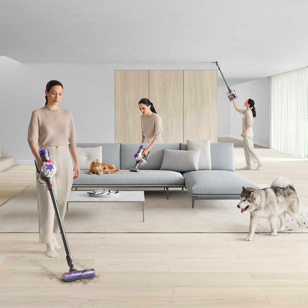 Dyson V8 Cordless Stick Vacuum Cleaner (Silver/Nickel)
