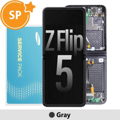 Tecguru-Samsung Galaxy Z Flip5 F731B Screen Digitizer GH82-31827A (Service Pack)-Graphite