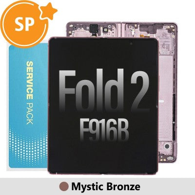 Tecguru-Samsung Galaxy Z Fold2 5G F916B Screen Digitizer Without Battery GH82-23968A (Service Pack)-Mystic Black