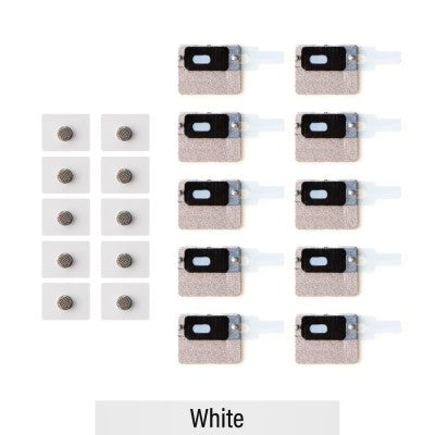 Flashlight Anti-dust Mesh for iPhone 11-White (Pack of 10)