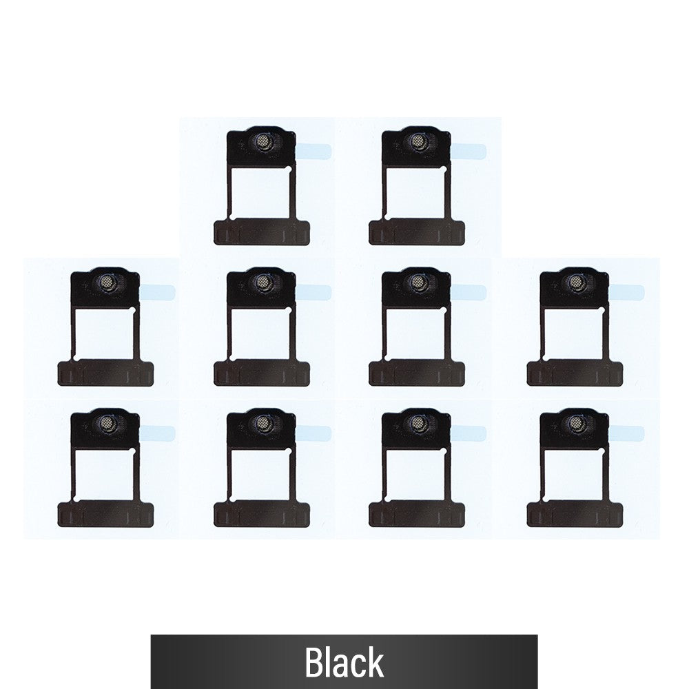 Flashlight Anti-dust Mesh for iPhone XR-Black (Pack of 10)