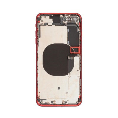 Rear Housing with Small Parts for iPhone 8 Plus (Purple)-Red
