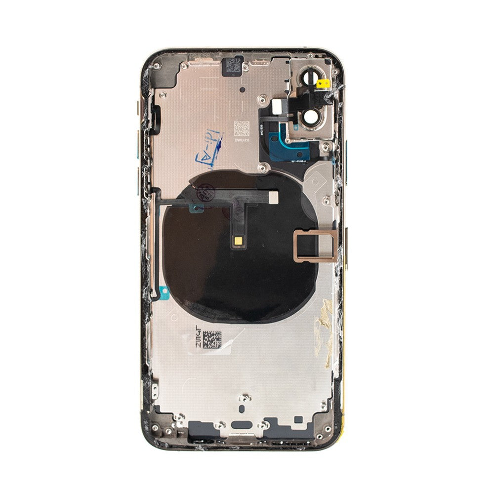 Rear Housing with Small Parts for iPhone XS (Purple)-Gold