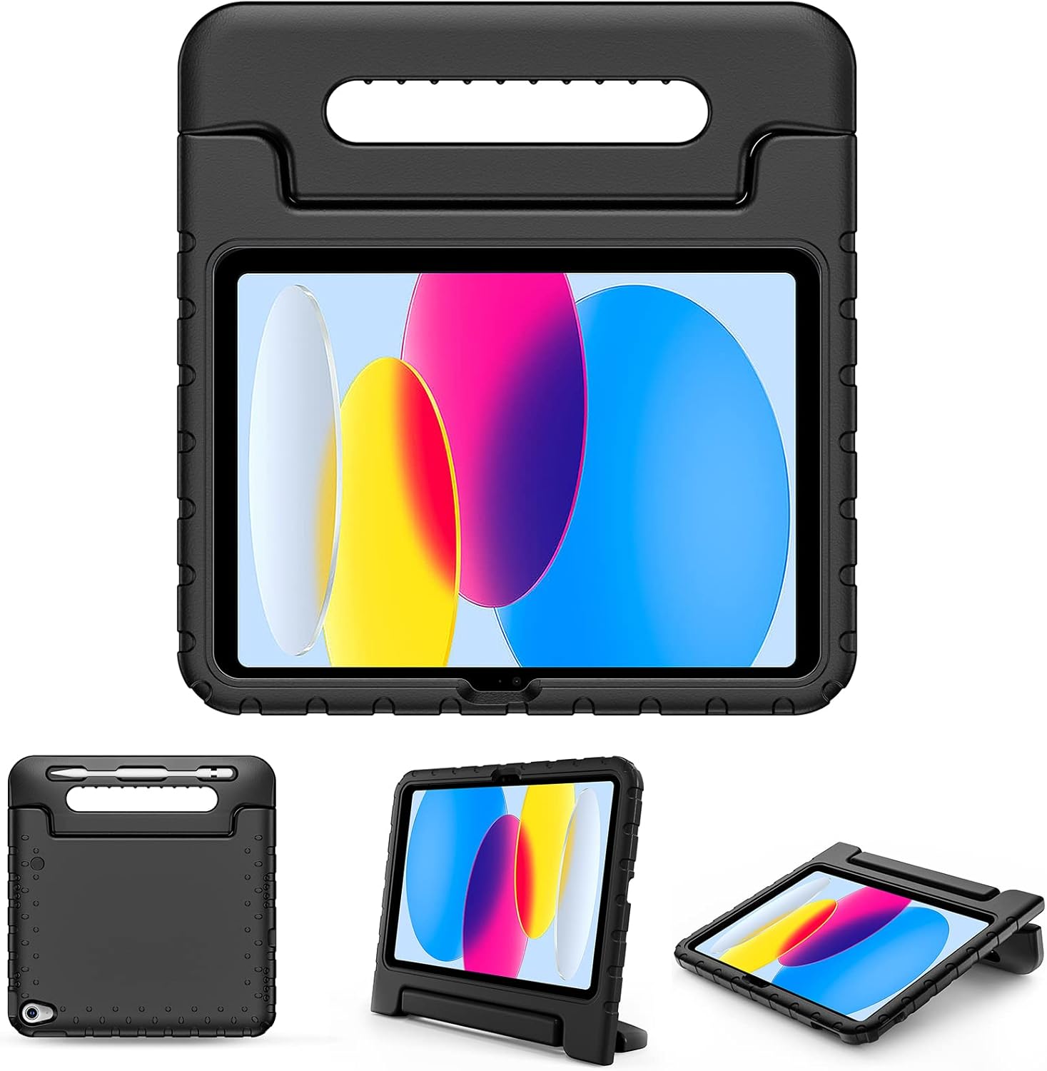 Kids Shockproof Foam Stand Case Cover for iPad 10.2/Air 3 10.5/ Pro 10.5 – Durable, Lightweight, and Fun