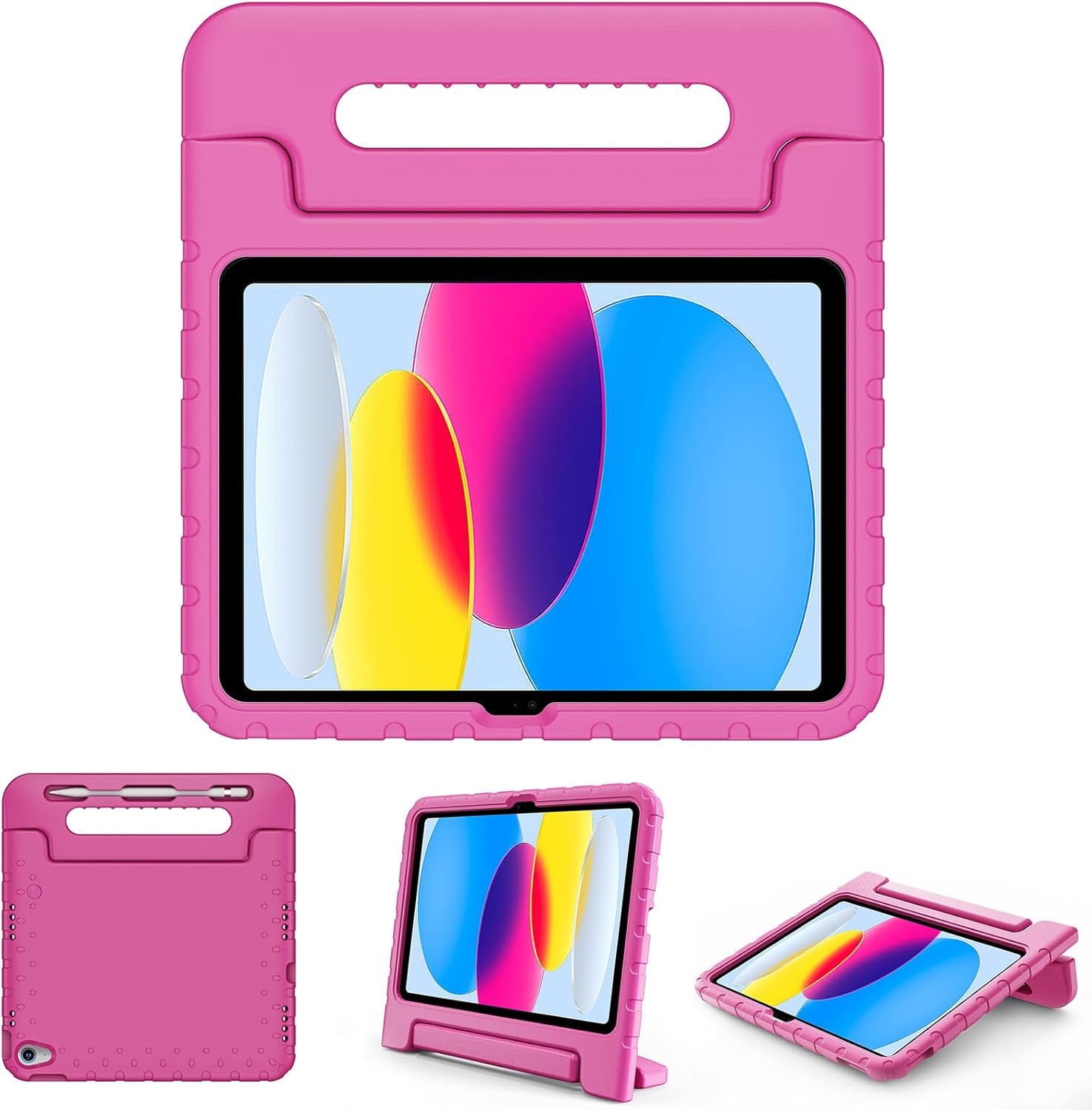 Kids Shockproof Foam Stand Case Cover for iPad 10th Gen (2022) – Durable, Lightweight, and Fun