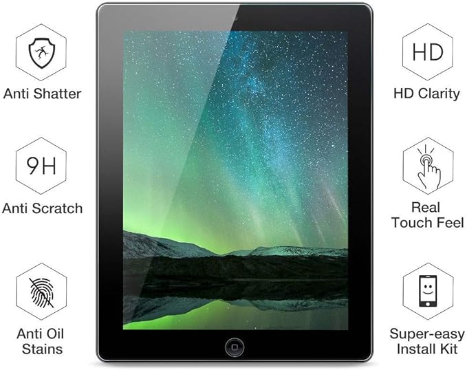 2 Pack- 9H Apple iPad Mini (1st / 2nd / 3rd Gen)Tempered Glass Screen Protector