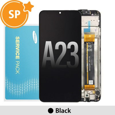 Tecguru-Samsung Galaxy A23 A235F LCD Screen Replacement (Service Pack)-Black