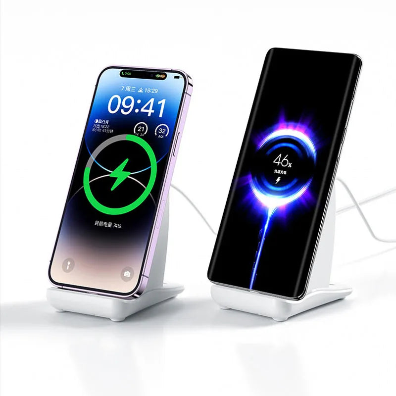 3 in 1 Wireless Charger Magnetic Foldable Charging Wireless Charger Led Lamp Wireless Charger Clock - M128