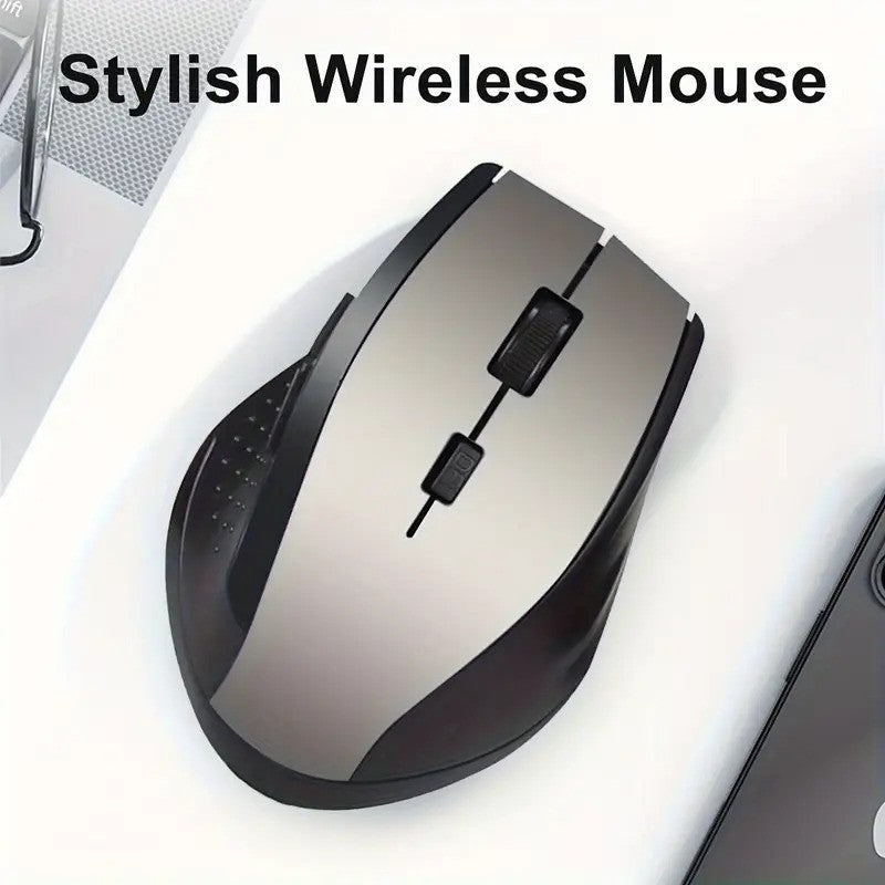 2.4GHz Wireless PC Gaming Mouse with USB Receiver - Compatible with Windows 7/XP/10