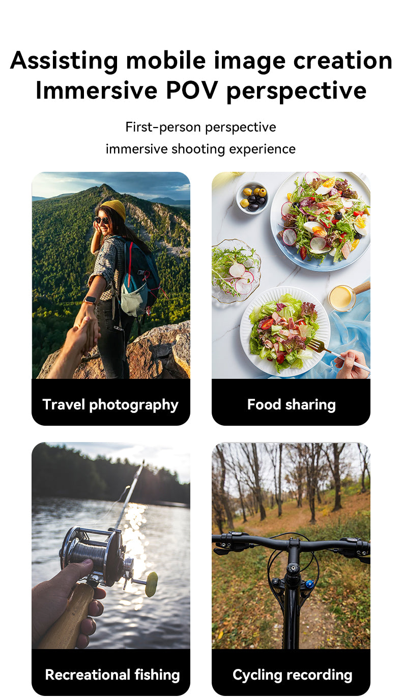 Magnetic Neck Phone Holder – Hands-Free POV Vlogging Mount & Adjustable Neck Strap for iPhone & Samsung