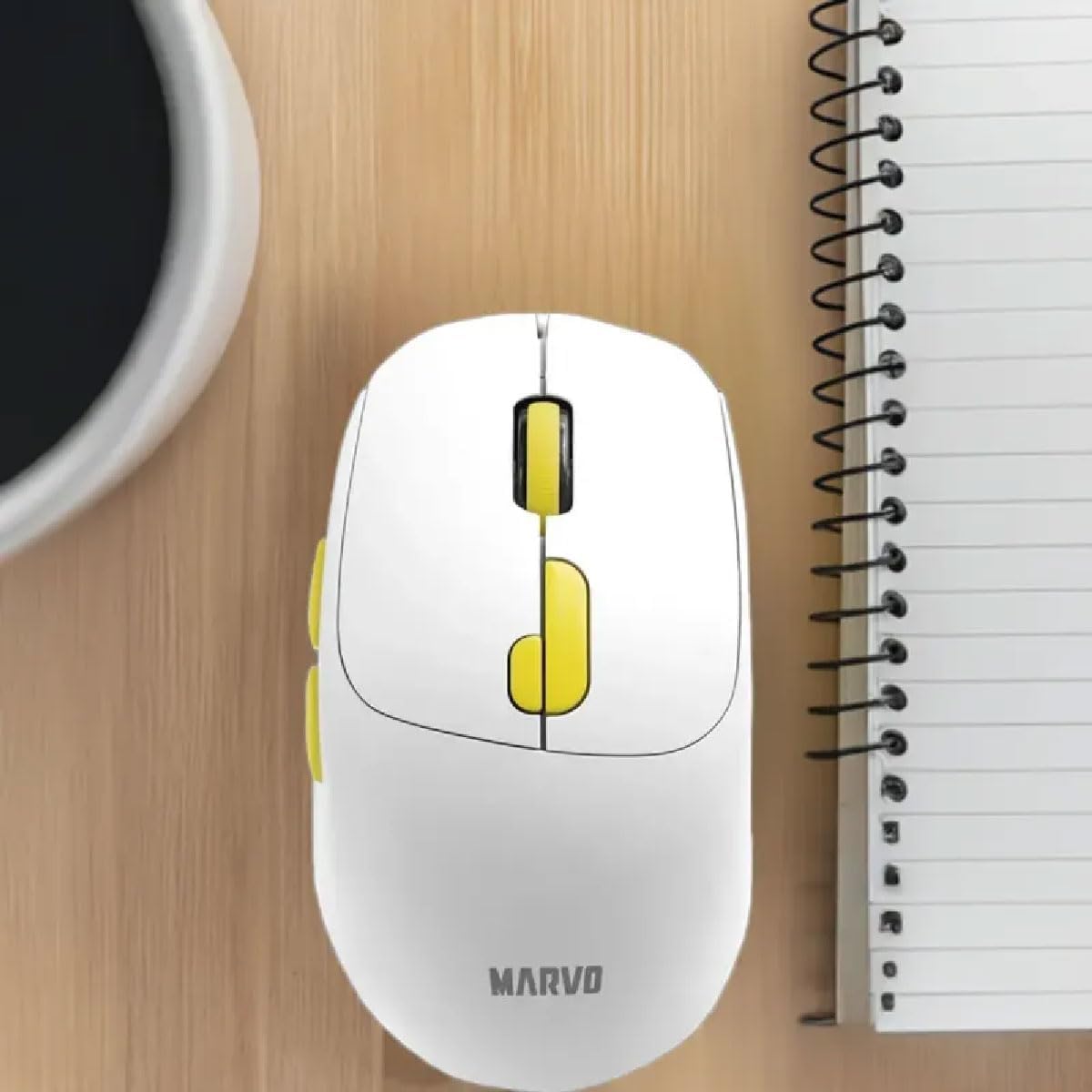 Marvo M809W Dual Mode Wireless Mouse – Bluetooth 5.2 & 2.4GHz Rechargeable | 6 Buttons | 1600 DPI