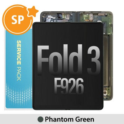 Tecguru-Samsung Galaxy Z Fold 3 5G F926B Screen Digitizer Without Battery GH82-26283A (Service Pack)-Phantom Black