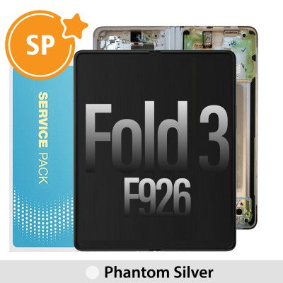 Tecguru-Samsung Galaxy Z Fold 3 5G F926B Screen Digitizer Without Battery GH82-26283A (Service Pack)-Phantom Black
