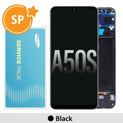 Tecguru-Samsung Galaxy A50s A507F OLED Screen Replacement Digitizer (Service Pack)-Black