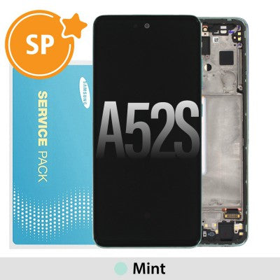 Tecguru-Samsung Galaxy A52s 5G A528B OLED Screen Replacement Digitizer GH82- 26863E (Service Pack)-Mint