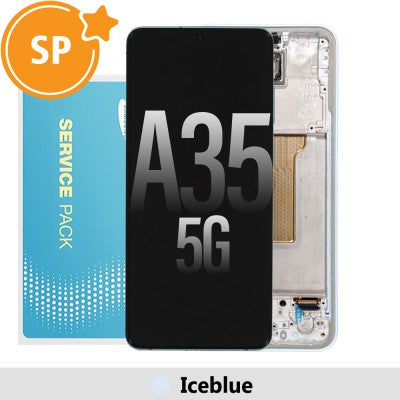 Tecguru-Samsung Galaxy A35 5G A356B OLED Screen Replacement Digitizer GH82-34224A (Service Pack)