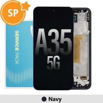 Tecguru-Samsung Galaxy A35 5G A356B OLED Screen Replacement Digitizer GH82-34224A (Service Pack)