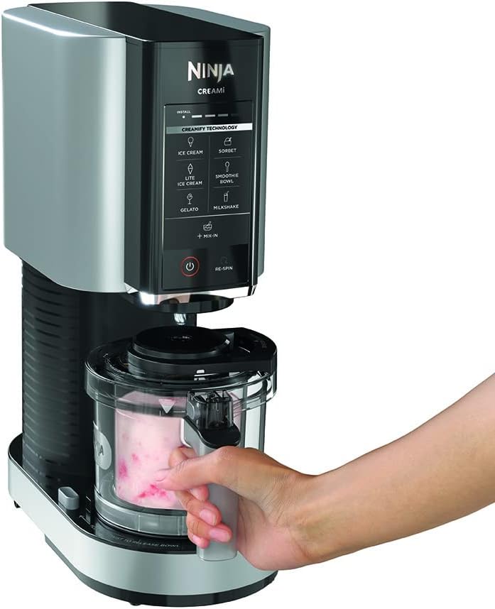 Ninja CREAMi Ice Cream Maker NC300ANZ | Frozen Dessert Machine | Gelato, Sorbet, Milkshake & Frozen Yoghurt Maker | Cloud Silver