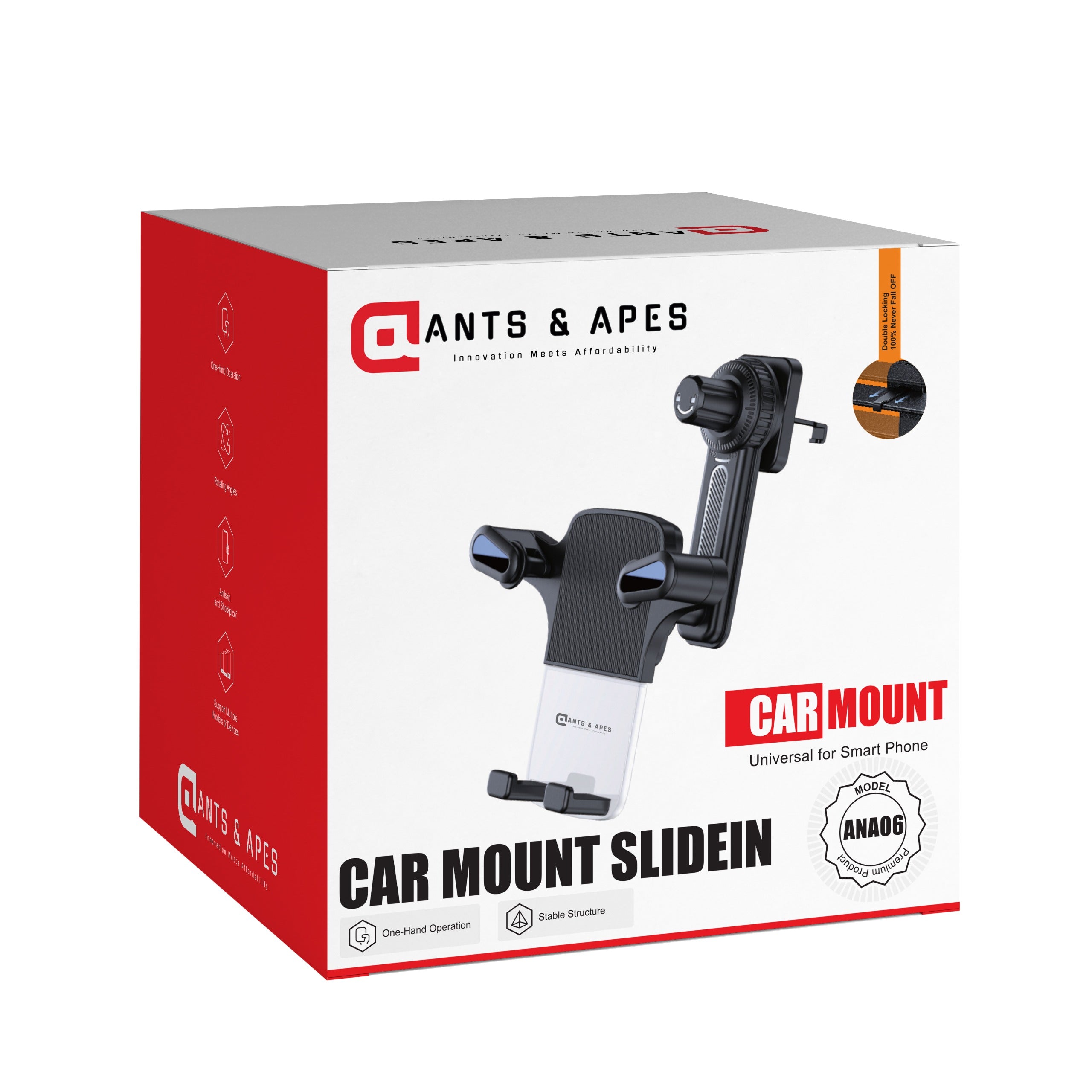Ants & Apes Car Vent Phone Mount Gravity Cell Phone Holder Rotatable Swing 360 Degree Phone Holder for iPhone x xs 11 12 13 14 15 16 pro max Samsung s20 s21 s22 s23 s24 Fe Plus Ultra