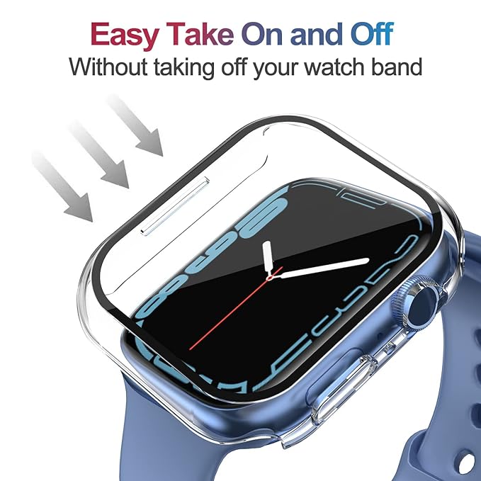 Pbuddy iwatch case Full Cover Screen Protector Smart Watch (2 pack Smart Watch Protector)