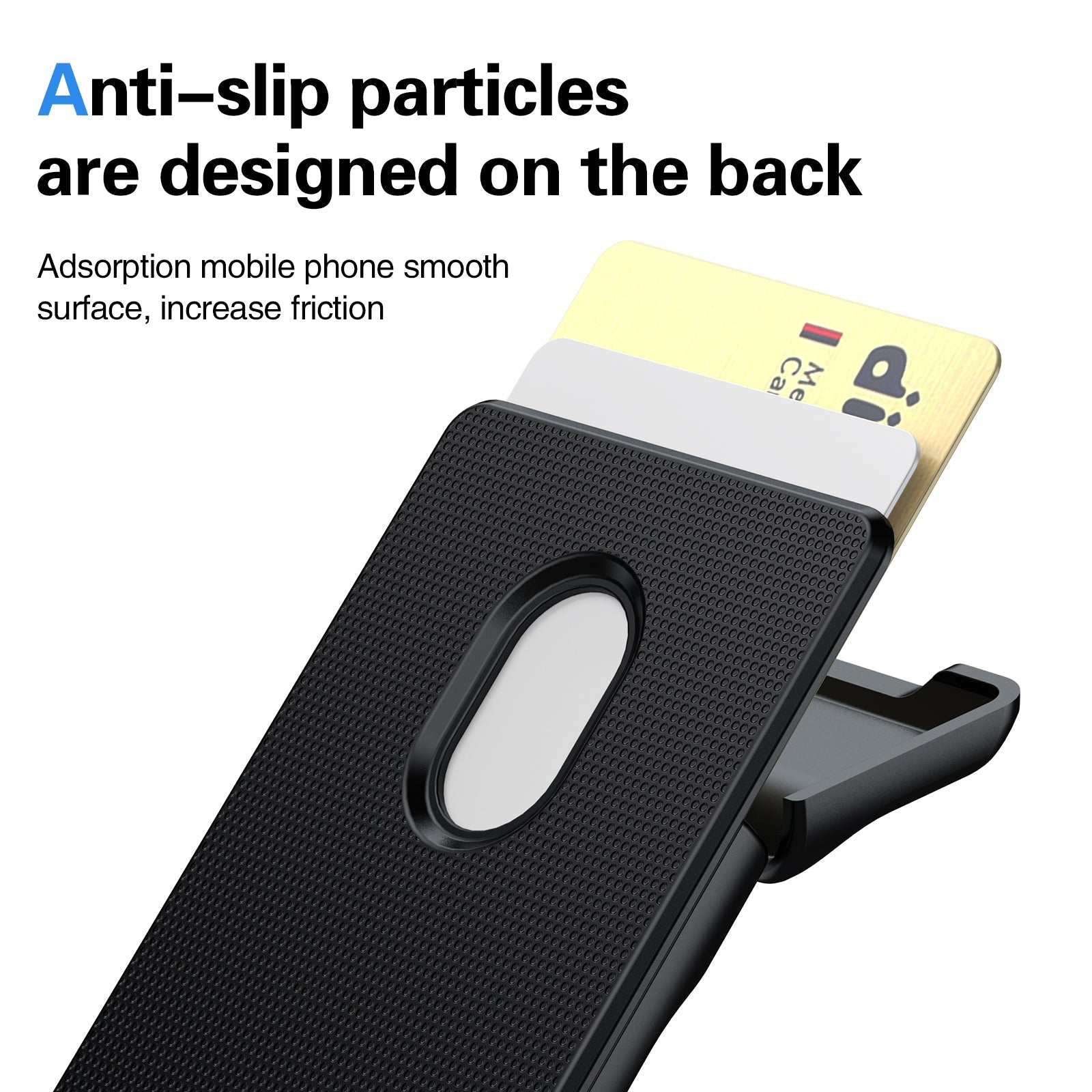 MagSafe Detachable Wallet with Adjustable Stand - Black