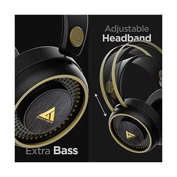 MISDE A8 Gaming Headset With 7.1 Surround Sound Stereo Headphones With LED Light Soft Memory Earmuffs - Black