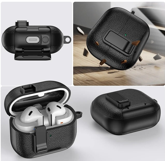 Premium Leather Shockproof Case for Samsung Buds3 / Buds3 Pro