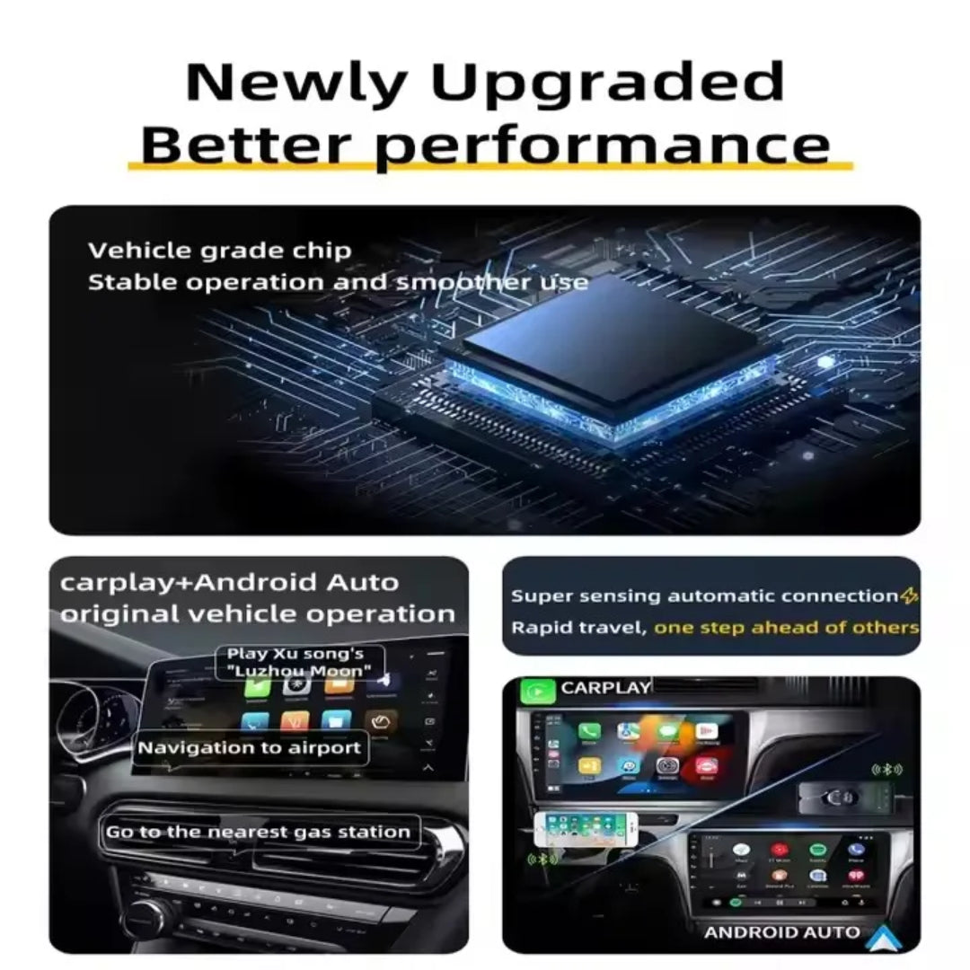 Carplay / Android Auto Adapter OEM ODM Wireless Car Play Ai Box Portable 2 in 1 Dongle Wireless Carplay Wired Wireless