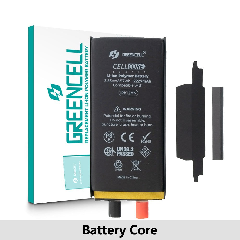 (High Capacity 2500mAh) iPhone 12 Mini Replacement Battery Core with Adhesive Strips (Original Chip Best Quality In The Market)