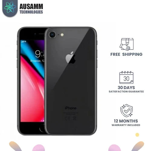 Apple iPhone 8 64GB – Black – 100% Battery Health – Used, Excellent Condition