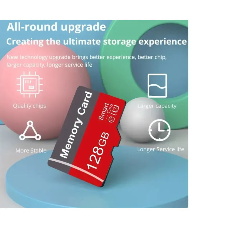 Pbuddy Micro SD Card 1TB 128GB 64GB SDXC U3 Class 10 TF Card Mobile Phone Tablet Dash Camera Lot Condition