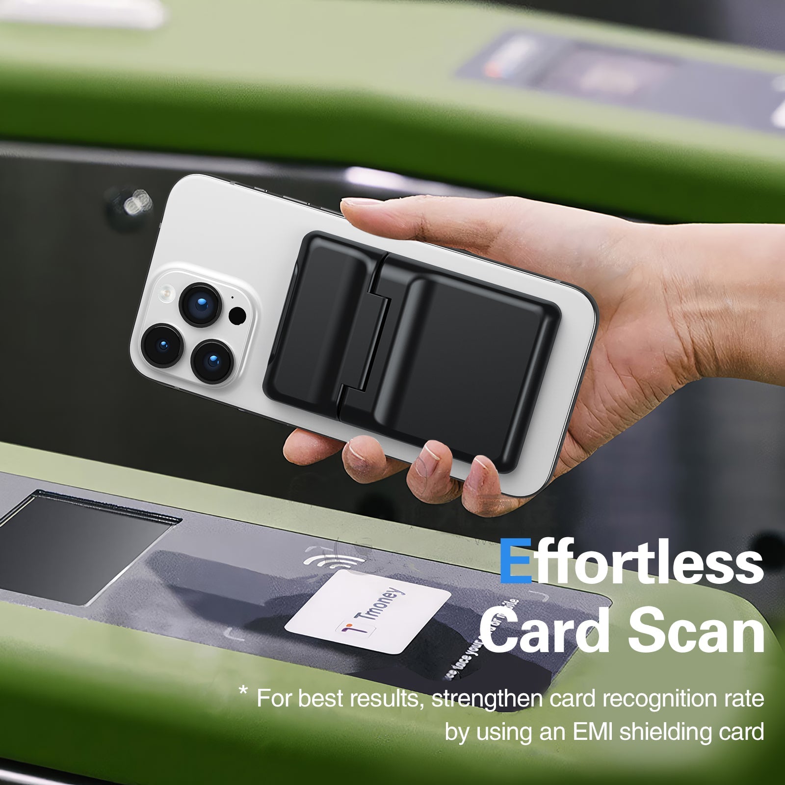 MagSafe Detachable Wallet with Adjustable Stand - Black