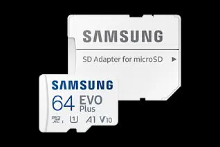 Samsung 64GB Micro SDXC EVO Plus Gen2 Memory Card