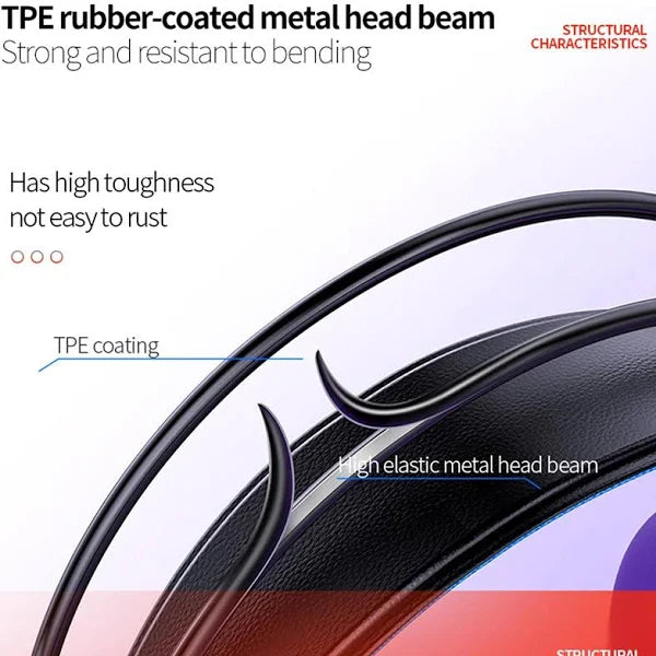 MISDE A8 Gaming Headset With 7.1 Surround Sound Stereo Headphones With LED Light Soft Memory Earmuffs - Black