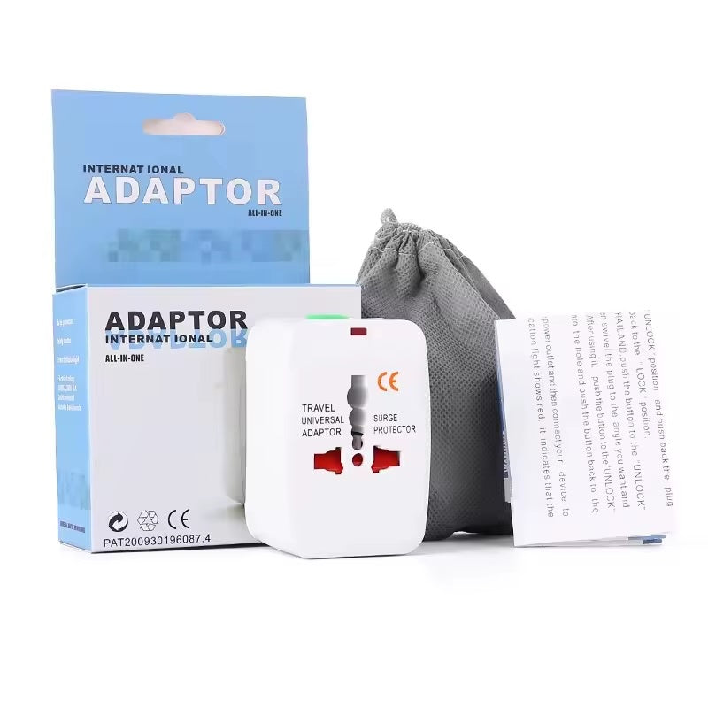 Universal Travel Adapter – All-in-One Worldwide Plug with USB Ports | Works in 150+ Countries