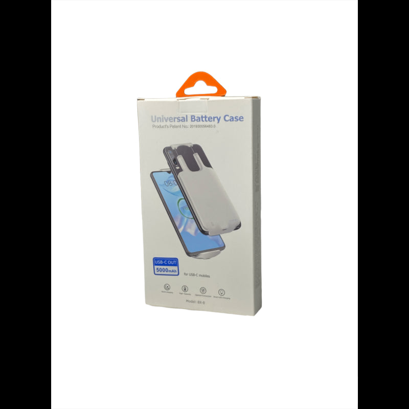 5000mAh Battery Charging Case External Backup Power Bank Case for iPhone and Samsung