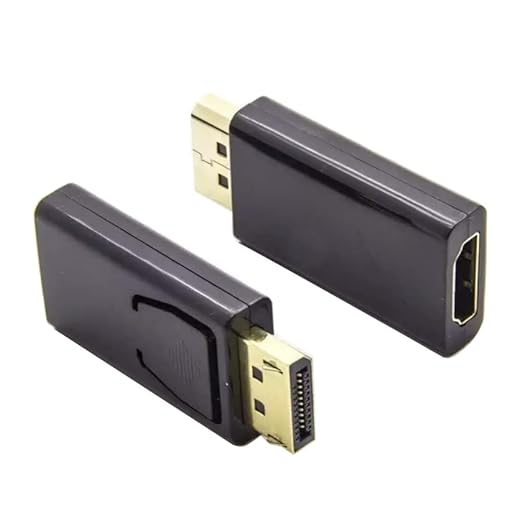 Pbuddy DP to HDMI Adapter, Display-Port Male to HDMI Female Converter Unidirectional 1.3 Version Passive for PC, Monitor Black DPM/HDMIF/AD/1