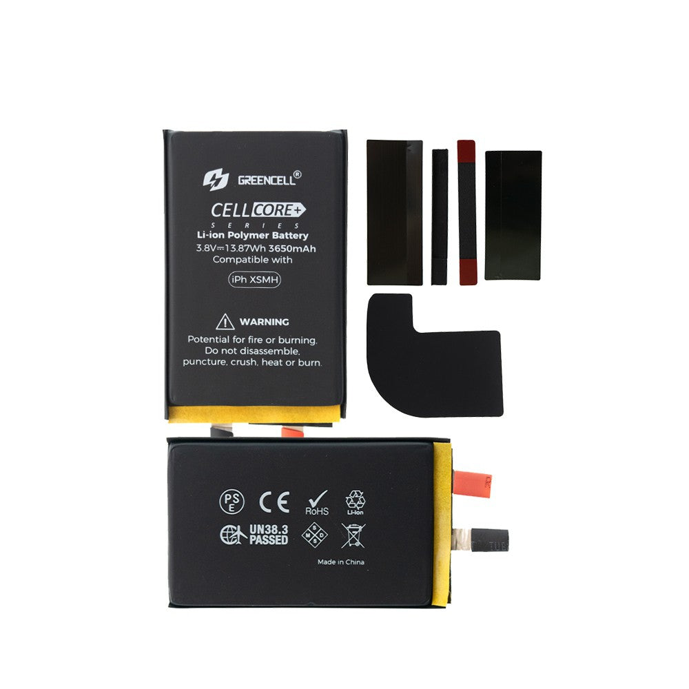 (High Capacity 3650mAh) iPhone XS Max Replacement Battery Core with Adhesive Strips (Original Chip Best Quality In The Market)