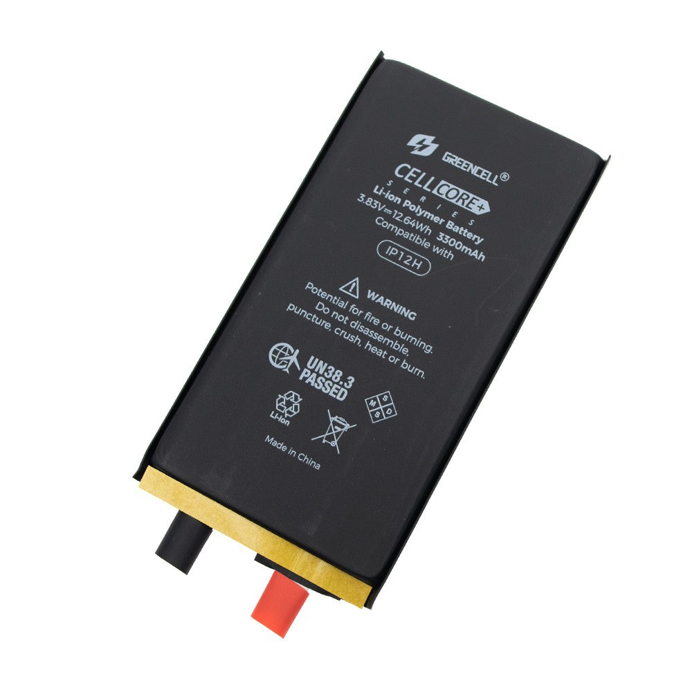 (High Capacity 3300mAh) iPhone 12 / 12 Pro Replacement Battery Core with Adhesive Strips (Original Chip Best Quality In The Market)