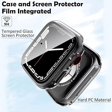 Pbuddy iwatch case Full Cover Screen Protector Smart Watch (2 pack Smart Watch Protector)