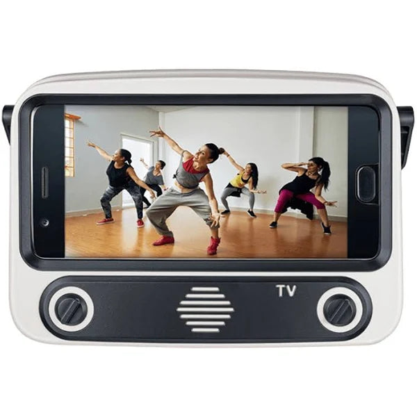 Wask Retro Radio TV Bluetooth Visual Speaker - Grey