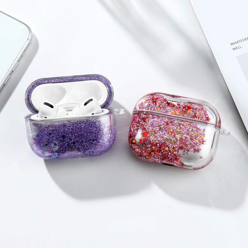 AirPods Pro 3 Case Glitter Liquid Cover Protector Air Pods Bumper Hard Coque Etui For Airpod Pro 3