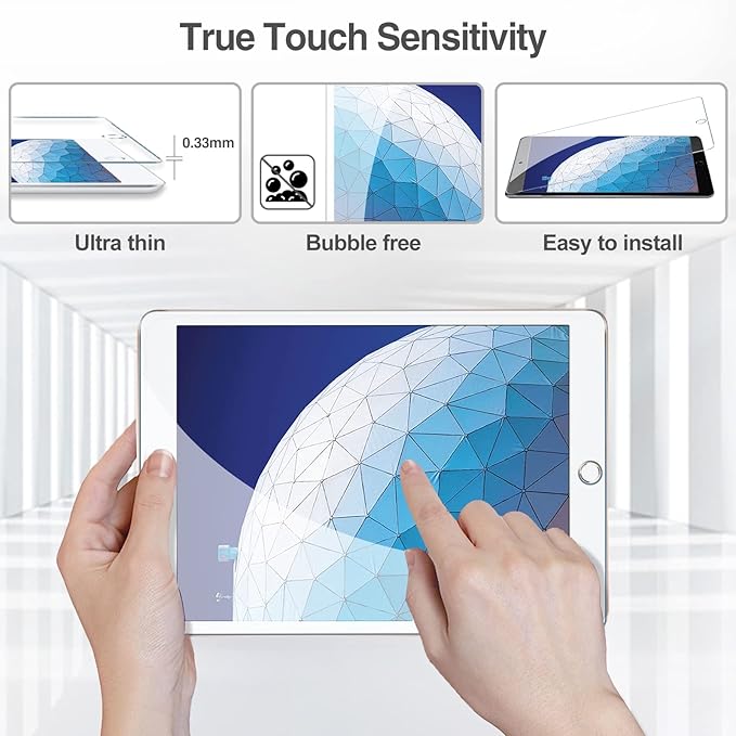 2 Pack For Apple iPad Air (3rd Gen) / Pro 10.5-inch 9H Tempered Glass Screen Protector