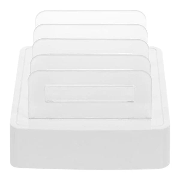 80W 4 Ports QC3.0 Fast Charging Dock USB Smart Charger With Phone & Tablet Holder