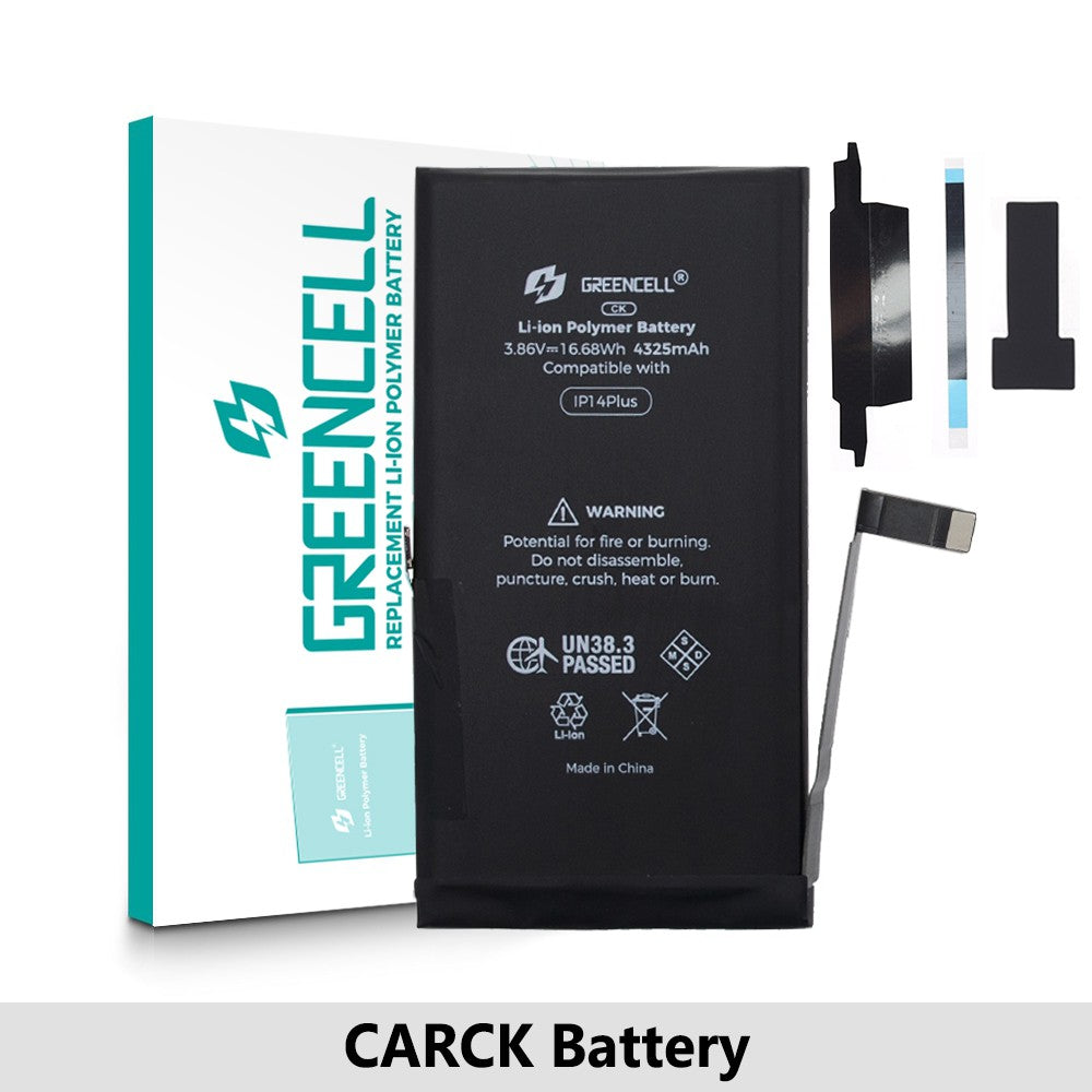 (4325mAh) iPhone 14 Plus CRACK Battery with Adhesive Strips (No Need Soldering & No Need Tag-on)