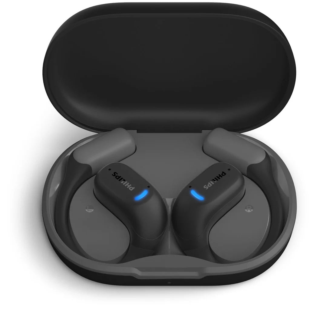 Philips A6709 Wireless Open Ear Sports Earbuds Black – Bluetooth Fitness Earphones