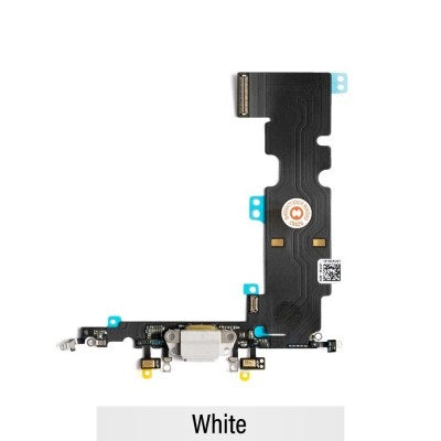 Charging Port Flex Cable for iPhone 8 Plus (Purple)-White