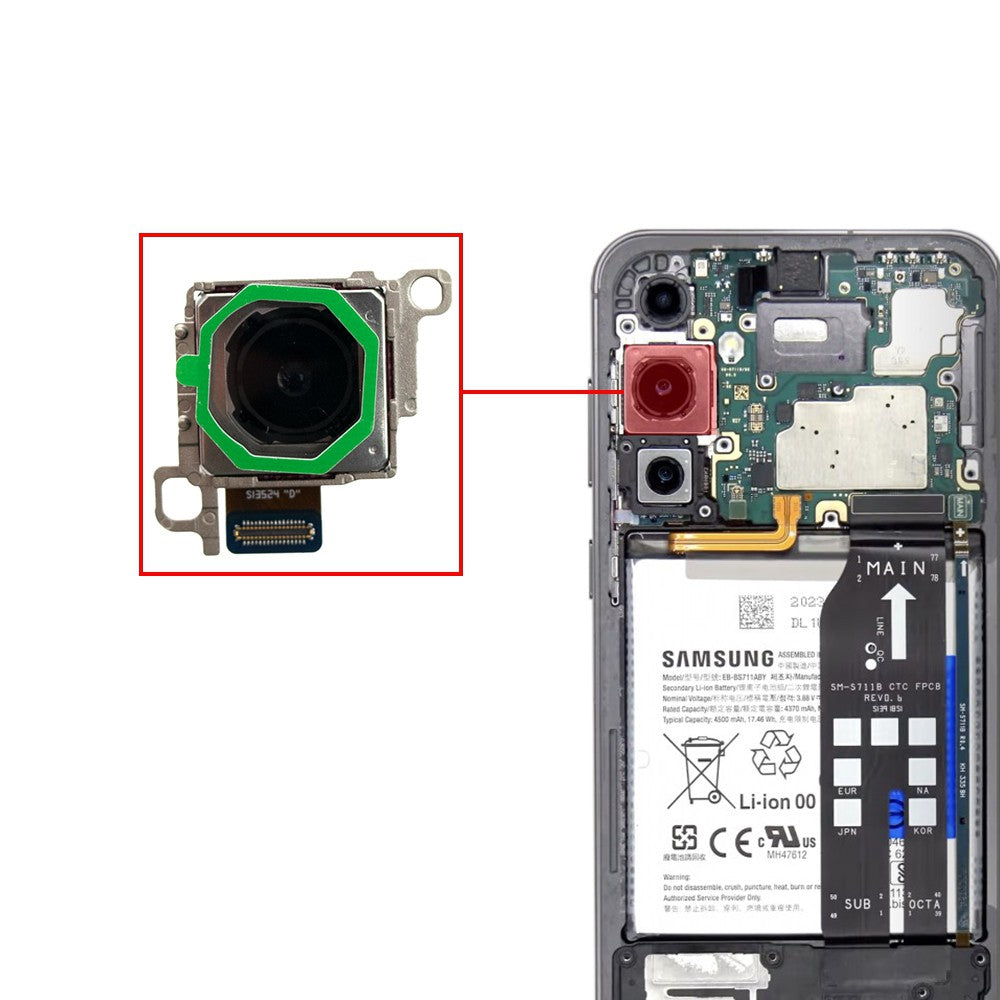 Rear Camera (50MP Wide Angle) for Samsung Galaxy S23 FE (Purple)
