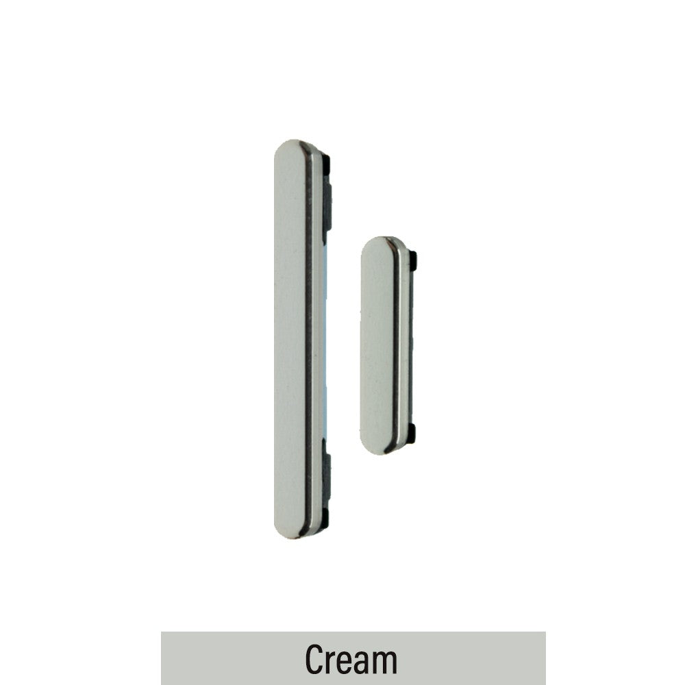 Power Button and Volume Button Side Button for Samsung Galaxy S23 Ultra S918B-Cream